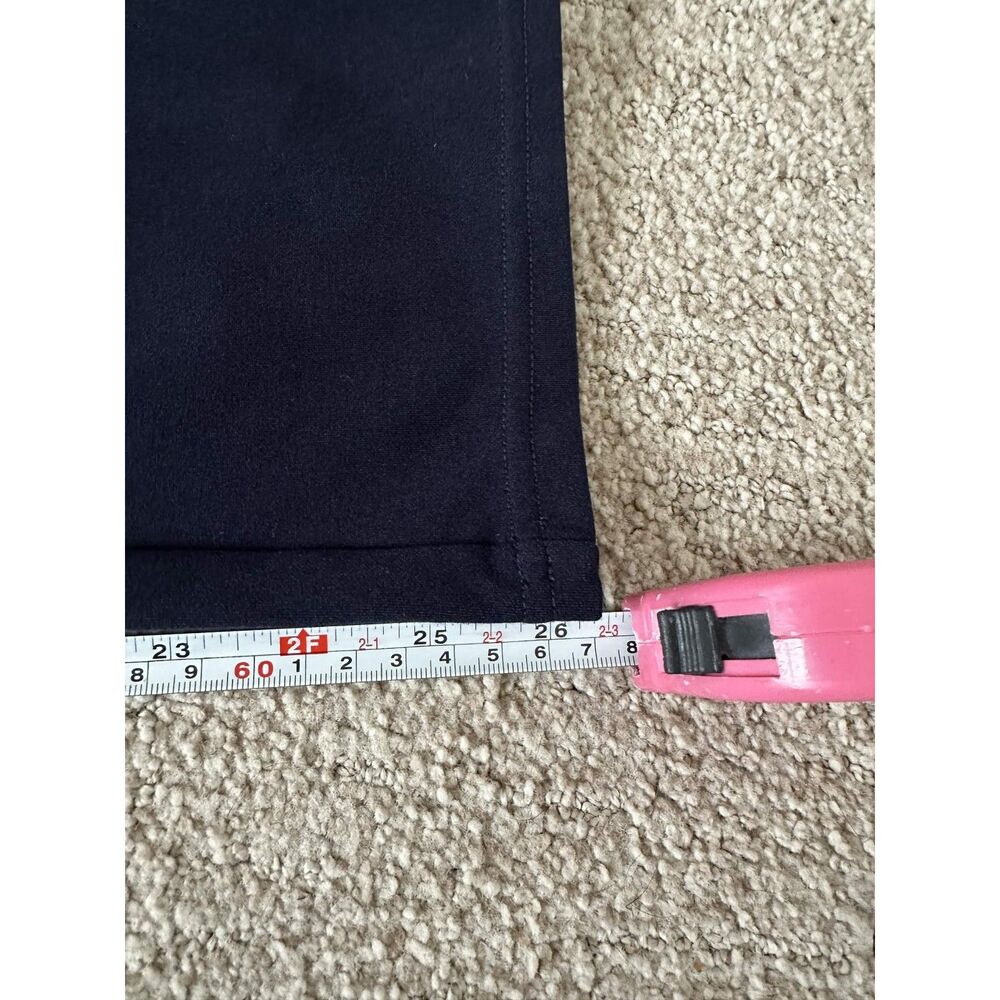 HUE Ponte Knit Pull On Leggings in Dark Navy Size M Career Wear - Picture 6 of 7